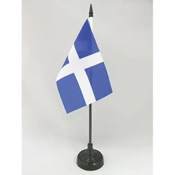 DRAPEAU DE TABLE FLOTTE FRANÇAISE AU XVIIÈ SIÈCLE 15x10cm - PETIT DRAPEAUX DE BUREAU PAVILLON MARIN FRANCE 10 x 15 cm