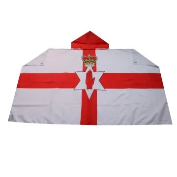 DRAPEAU CAPE IRLANDE DU NORD 150x90cm - BODY FLAG SUPPORTER NORD IRLANDAIS 90 x 150 cm
