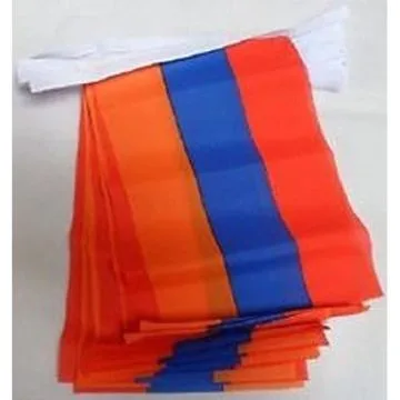 GUIRLANDE 12 mètres 20 DRAPEAUX ARMÍ?NIE 45x30 cm - DRAPEAU ARMÍ?NIEN 30 x 45 cm