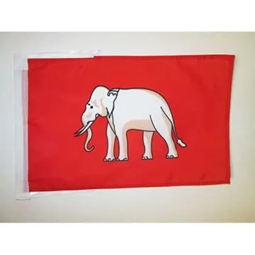 DRAPEAU ROYAUME DU SIAM 1350-1939 45x30cm - PAVILLON DE LA THAÏLANDE 30 x 45 cm haute qualité