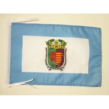 DRAPEAU PROVINCE DE MALAGA 45x30cm - PAVILLON MALAGA EN ANDALOUSIE 30 x 45 cm haute qualité
