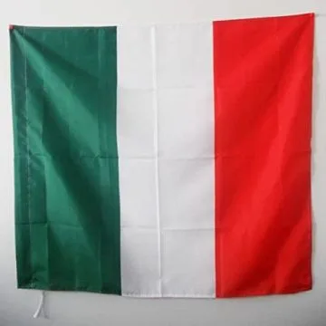 DRAPEAU ITALIE RÍ?PUBLIQUE CISALPINE 90x90cm - DRAPEAU ITALIEN ANCIEN 90 x 90 cm Fourreau pour hampe
