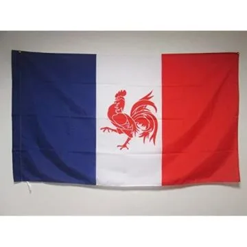 DRAPEAU MOUVEMENT WALLONIE FRANÍ?AISE 150x90cm - DRAPEAU WALLON FRANÍ?AIS 90 x 150 cm Fourreau pour hampe