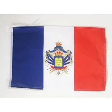 DRAPEAU MONARCHIE DE JUILLET 1830-1848 45x30cm - PAVILLON ROYAUME DE FRANCE 30 x 45 cm haute qualité