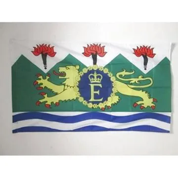 DRAPEAU ETENDARD ROYAL DE SIERRA LEONE 1961-1971 150x90cm - DRAPEAU DI ROYAUME SIERRA LEONAIS 90 x 150 cm Fourreau pour hampe
