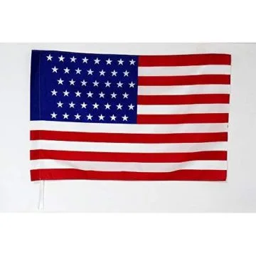 Drapeau Etats-Unis 1890-1891 43 étoiles 150x90cm - Drapeau américain ancien 90 x 150 cm Fourreau pour hampe