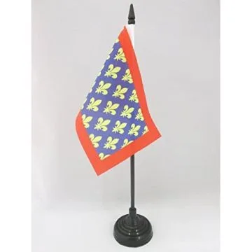 DRAPEAU DE TABLE SARTHE 15x10cm - PETIT DRAPEAUX DE BUREAU DÉPARTEMENT FRANÇAIS - PAYS DE LA LOIRE 10 x 15 cm