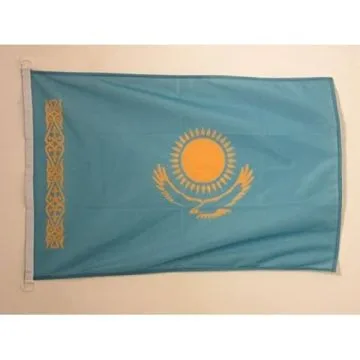 PAVILLON NAUTIQUE KAZAKHSTAN 45x30cm - DRAPEAU DE BATEAU KAZAKH 30 x 45 cm