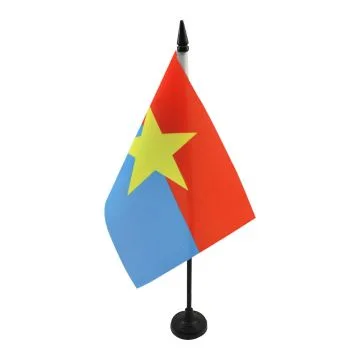 Drapeau de table Front national de libération du Sud Viêt Nam 21x14cm - PETIT Drapeaux DE BUREAU du Viet-Cong 14 x 21 cm