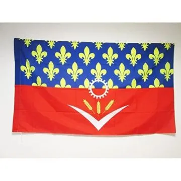DRAPEAU SEINE-SAINT-DENIS 150x90cm - DRAPEAU DÍ?PARTEMENT FRANÍ?AIS - Í?LE-DE-FRANCE 90 x 150 cm Fourreau pour hampe