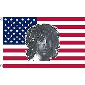 DRAPEAU USA JIM MORRISON 150x90cm - DRAPEAU AMÉRICAIN - ETATS-UNIS 90 x 150 cm - DRAPEAUX