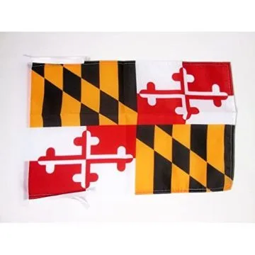 DRAPEAU MARYLAND 45x30cm - PAVILLON ETAT AMÉRICAIN - USA - ETATS-UNIS 30 x 45 cm haute qualité