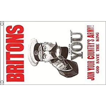DRAPEAU BRITONS LORD KITCHENER WANTS YOU 150x90cm - DRAPEAU PREMIÍ?RE GUERRE MONDIALE 90 x 150 cm - DRAPEAUX