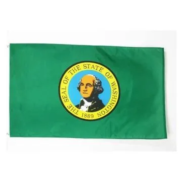 DRAPEAU WASHINGTON 150x90cm - DRAPEAU ETAT AMÉRICAIN - USA - ETATS-UNIS 90 x 150 cm - DRAPEAUX