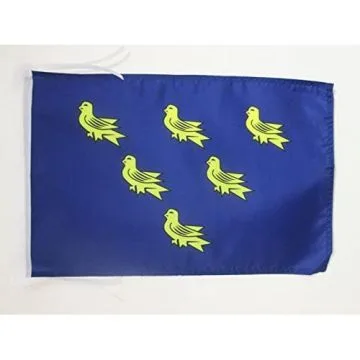 DRAPEAU COMTÉ DE SUSSEX 45x30cm - PAVILLON COUNTY OF SUSSEX - ANGLETERRE 30 x 45 cm haute qualité