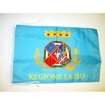 DRAPEAU LATIUM 45x30cm - PAVILLON ROMAIN - LAZIO - ITALIE 30 x 45 cm haute qualité