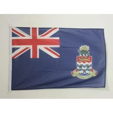 DRAPEAU ILES CAÏMANS 90x60cm - DRAPEAU ANGLAIS 60 x 90 cm Spécial Extérieur - DRAPEAUX