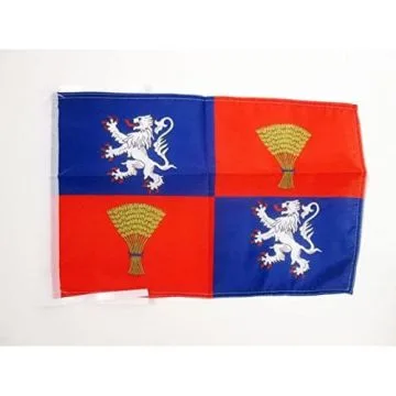 DRAPEAU PROVINCE DE GASCOGNE 45x30cm - PAVILLON GASCON - FRANCE 30 x 45 cm haute qualité