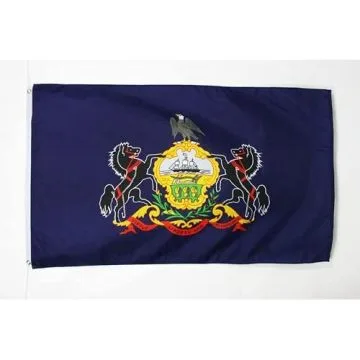 DRAPEAU PENNSYLVANIE 90x60cm - DRAPEAU ETAT AMÉRICAIN - USA - ETATS-UNIS 60 x 90 cm - DRAPEAUX