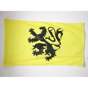 DRAPEAU PAYS DE LÍ?ON 90x60cm - DRAPEAU LÍ?ONAIS EN BRO LEON 60 x 90 cm Fourreau pour hampe
