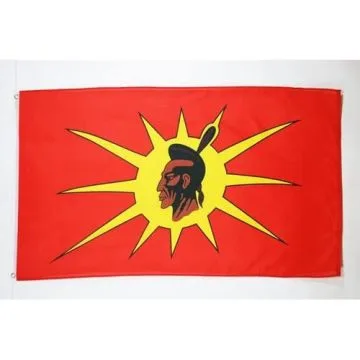 DRAPEAU CHEF INDIEN 150x90cm - DRAPEAU INDIEN 90 x 150 cm - DRAPEAUX