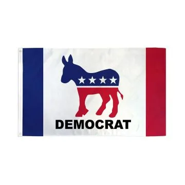 American Democratic Party Flag 2' x 3' 100D polyester grommets