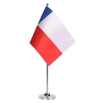 DRAPEAU DE TABLE prestige CHILI 22x15cm en SATIN - GRAND DRAPEAUX DE BUREAU CHILIEN 15 x 22 cm