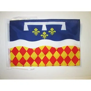 DRAPEAU CHARENTE 45x30cm - PAVILLON DÉPARTEMENT CHARENTAIS 30 x 45 cm haute qualité