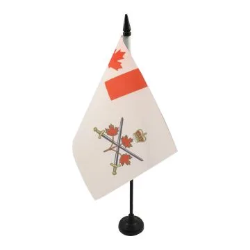 DRAPEAU DE TABLE CANADA ARMÉE CANADIENNE 21x14cm - PETIT DRAPEAUX DE BUREAU DE GUERRE CANADIEN 14 x 21 cm