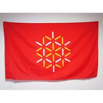 DRAPEAU LANGUEDOC-ROUSSILLON NOUVEAU 90x60cm - DRAPEAU LANGUEDOCIEN - FRANCE 60 x 90 cm Fourreau pour hampe