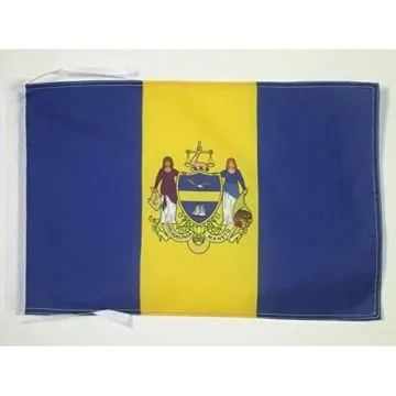 DRAPEAU PHILADELPHIE 45x30cm - PAVILLON VILLE DE PHILADELPHIA - PENNSYLVANIE 30 x 45 cm haute qualité