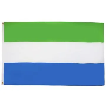 DRAPEAU SIERRA LEONE 90x60cm - DRAPEAU SIERRA-LÉONAIS 60 x 90 cm - DRAPEAUX