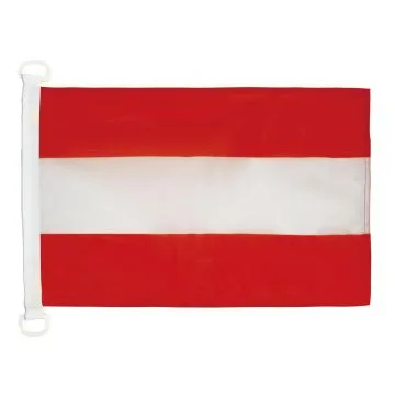 PAVILLON NAUTIQUE AUTRICHE 45x30cm - DRAPEAU DE BATEAU AUTRICHIEN 30 x 45 cm