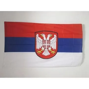 DRAPEAU GOUVERNEMENT DE SALUT NATIONAL DE SERBIE 150x90cm - DRAPEAU SERBE 90 x 150 cm Fourreau pour hampe