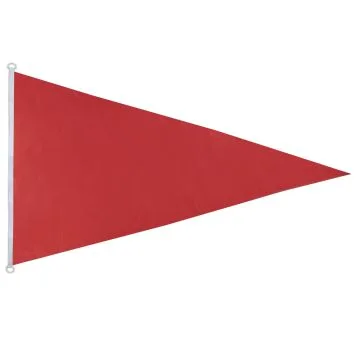 Drapeau Plage rouge triangle 150x90cm - Drapeau flamme de baignade rouge 90 x 150 cm Spécial Extérieur - Drapeaux