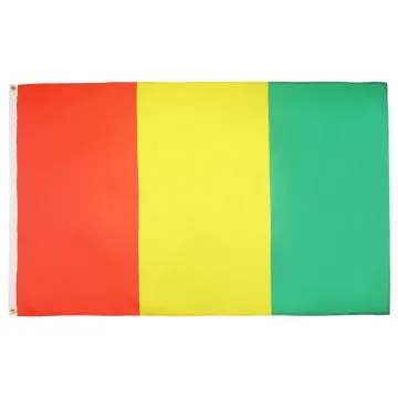 DRAPEAU GUINÉE 150x90cm - DRAPEAU GUINÉEN 90 x 150 cm Polyester léger