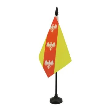 DRAPEAU DE TABLE LORRAINE 15x10cm - PETIT DRAPEAUX DE BUREAU LORRAIN - FRANCE 10 x 15 cm