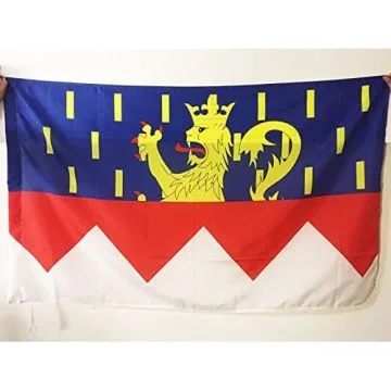 DRAPEAU JURA 90x60cm - DRAPEAU DÍ?PARTEMENT JURACIEN 60 x 90 cm Fourreau pour hampe