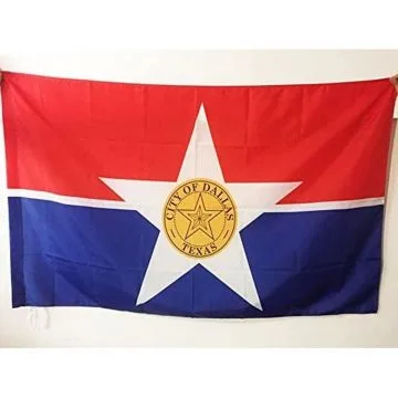 DRAPEAU DALLAS 150x90cm - DRAPEAU VILLE DE DALLAS - TEXAS 90 x 150 cm Fourreau pour hampe