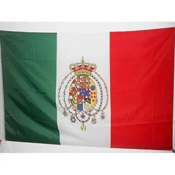 DRAPEAU ROYAUME DES DEUX-SICILES 1860?1861 90x60cm - DRAPEAU ITALIE - SICILE 60 x 90 cm Fourreau pour hampe