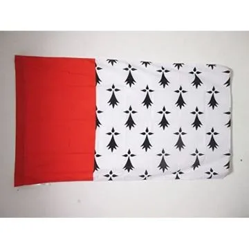 DRAPEAU PAYS NANTAIS 150x90cm - DRAPEAU BRO NAONED NANTES EN BRETAGNE 90 x 150 cm Fourreau pour hampe