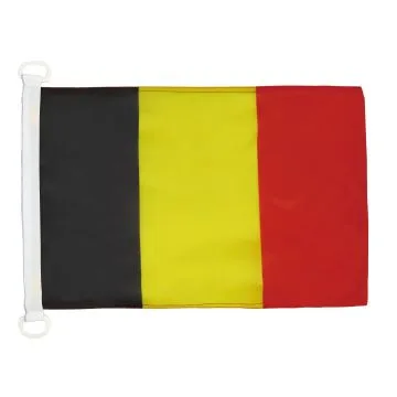 PAVILLON NAUTIQUE BELGIQUE 45x30cm - DRAPEAU DE BATEAU BELGE 30 x 45 cm