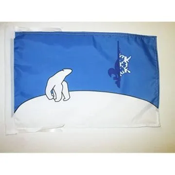 DRAPEAU FRANCO-TÉNOIS 45x30cm - PAVILLON DES TERRITOIRES DU NORD-OUEST 30 x 45 cm haute qualité
