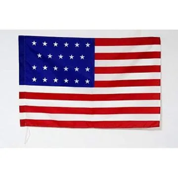 Drapeau Etats-Unis 1820-1822 23 étoiles 90x60cm - Drapeau américain ancien 60 x 90 cm Fourreau pour hampe
