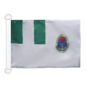 Pavillon nautique Pavillon de guerre Nigéria 45x30 cm Anneaux Plastiques