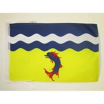 DRAPEAU DRÔME 45x30cm - PAVILLON DÉPARTEMENT DROMOIS 30 x 45 cm haute qualité