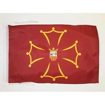 DRAPEAU VAL D\'ARAN 45x30cm - PAVILLON DU VALLE DE ARÁN 30 x 45 cm haute qualité