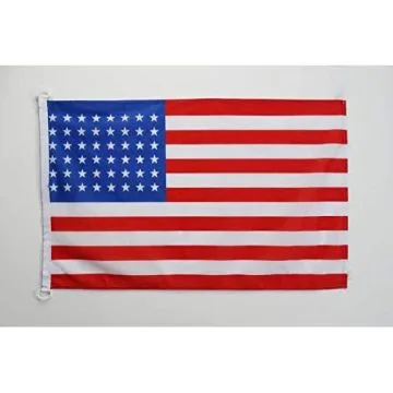 Pavillon nautique USA 48 étoiles 45x30cm - Drapeau de bateau américain - Etats-Unis 30 x 45 cm
