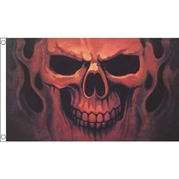 DRAPEAU TÊTE DE MORT FANTOME 150x90cm - DRAPEAU CORSAIRE - PIRATE 90 x 150 cm - DRAPEAUX