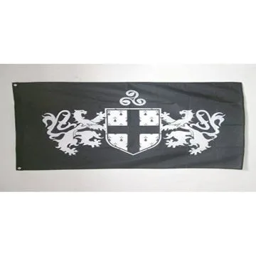 DRAPEAU BLASON DE LA BRETAGNE 150x90cm - DRAPEAU BRETON 90 x 150 cm - DRAPEAUX